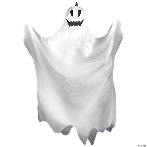 35" Animated Hanging Flying Ghost- front view