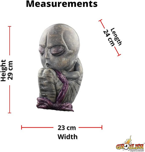 Alien Fetus Prop- measurements 