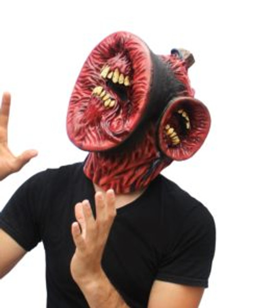 Creepypasta- Creepy Siren Mask- worn by model