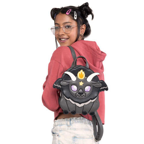 Baphomet Mini Backpack- worn by model