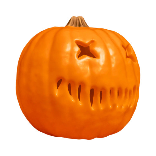 Trick R' Treat - Light Up Pumpkin- right angled view