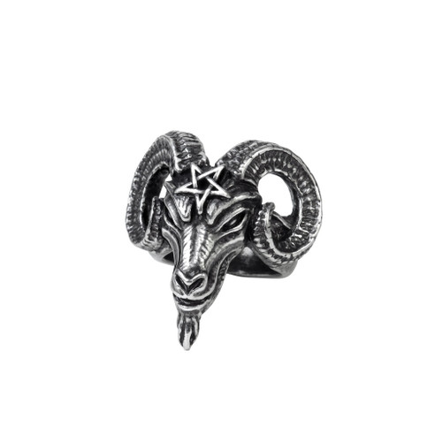 Baphomet Ring- angled view