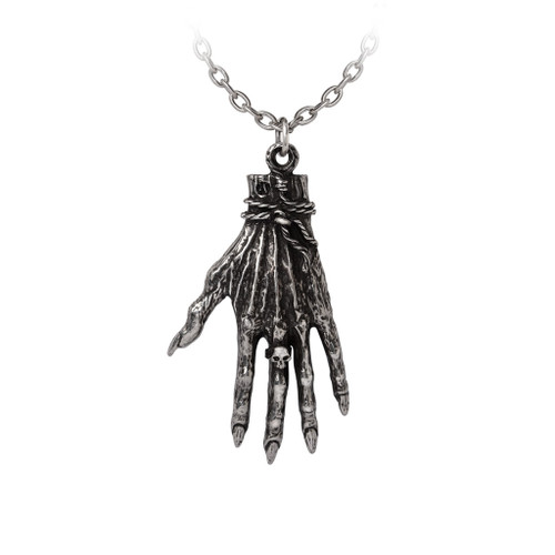 Hand of Glory Pendant- close up, back view