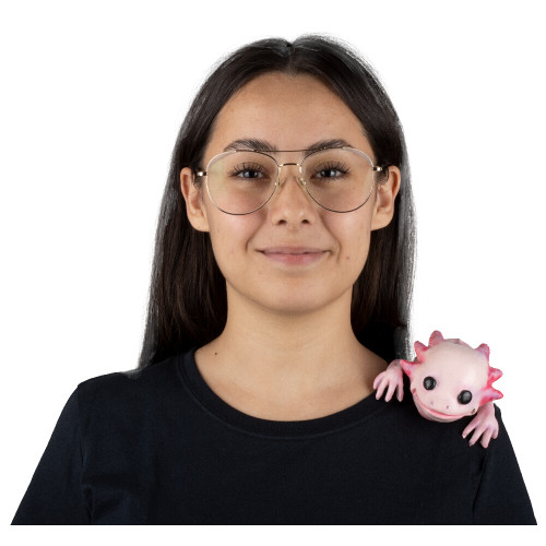 Shoulder Buddy: Lil Axolotl- front view Shoulder Buddy: Lil Axolotl- front view