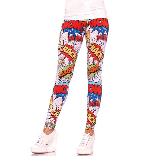 Crime Fighter Comic Leggings