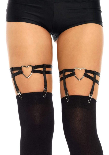 Joni Garter Suspender with Heart- close up