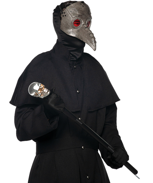 Silver Plague Doctor Mask