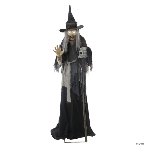 Animated Lunging Haggard Witch- front view