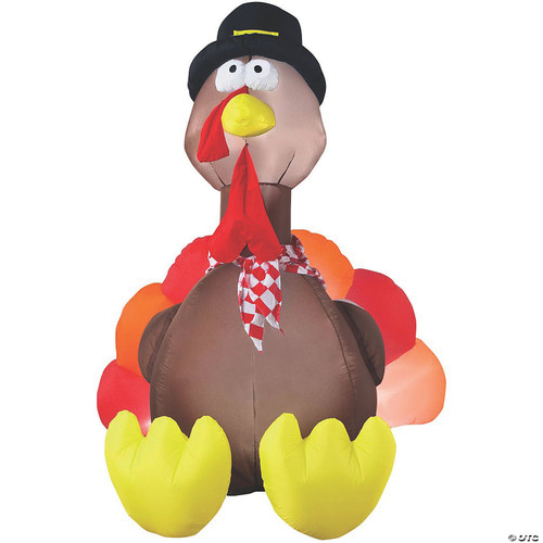 72" Inflatable Turkey with Lights