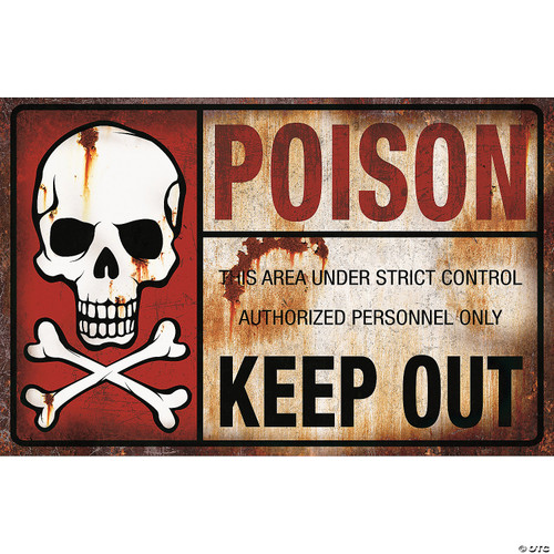 Metal Poison Sign