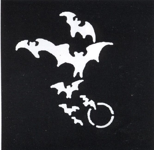 STENCIL BATS MOON STAINLESS