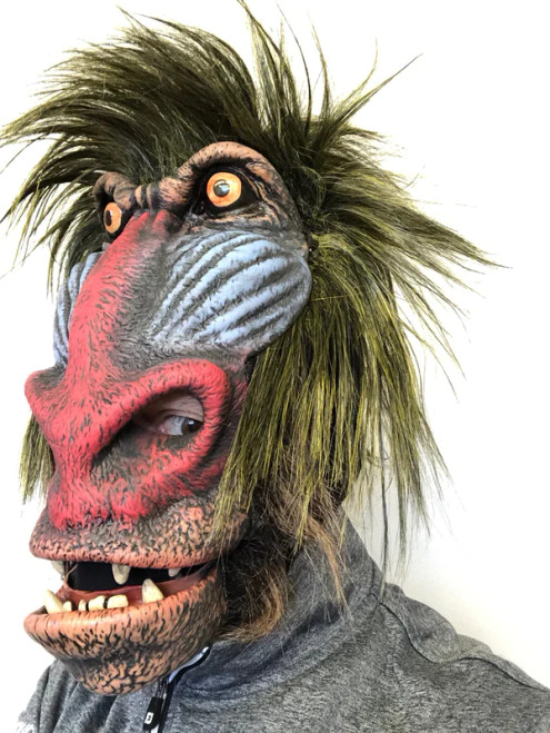 Baboon Mask- left angled view