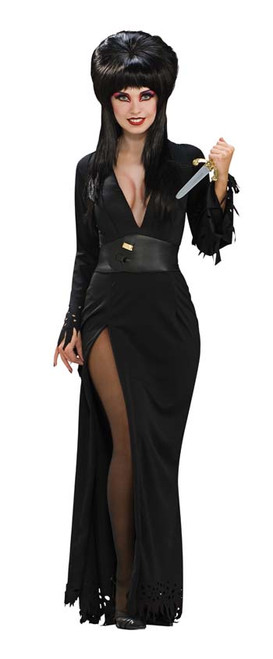 Elvira goth black sexy beehive women dress costume