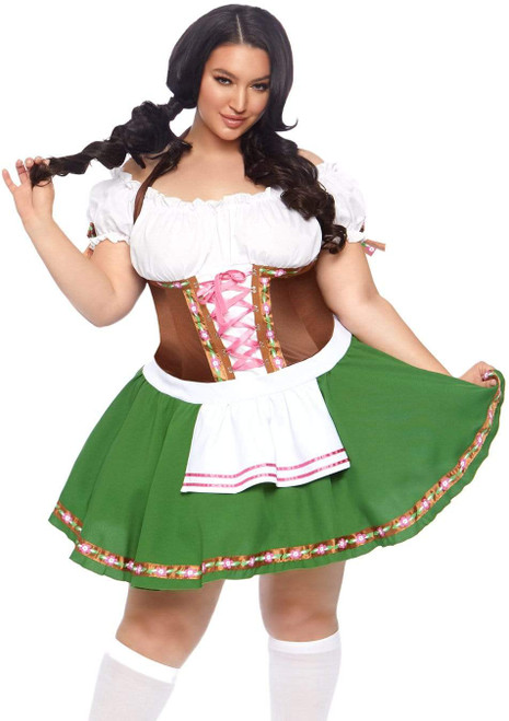 Gretchen Oktoberfest Costume- plus, front view