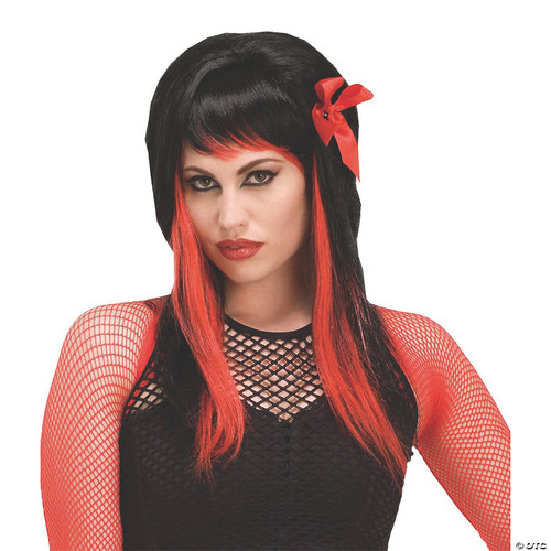 Dark Fairytale Black & Red Wig