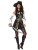 Black Sea Buccaneer Costume- front view, full body
