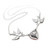 Swallow Heart Necklace- back view