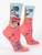 I Heard You Don't Care Crew Socks- side view