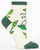 Plants Get Me Ankle Socks- single sock right side view Plants Get Me Ankle Socks- single sock right side view