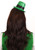 Sequin Mini Leprechaun Hat Headband- worn by model, back view