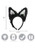 Light-Up Black Cat LumenEars Headband- measurements