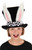 Kids White Rabbit Topper Plush Hat- worn by child model