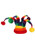 Rainbow Wacky Jester Plush Hat- side view