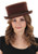 Brown John Bull Top Hat- worn by female model