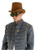 Brown Coachman Top Hat- worn by model