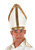 White Plush Pope Hat- worn by model