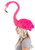 Flamingo Plush Hat- worn by model side view