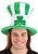Shamrock Uncle Sam Hat- worn by model front view