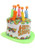 Rainbow Birthday Cake Plush Hat- angled view