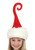 Curly Q Santa Plush Hat- worn by child model