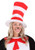 Dr. Seuss- The Cat in the Hat Tricot Hat- worn by female model with other accessories