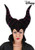 Disney- Maleficent Plush Hat- worn by model up close