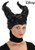 Maleficent Plush Headpiece- worn by model