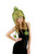 Dr. Seuss The Grinch Plush Hoodie Hat- worn by female model