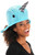 Narwhal Quirky Kawaii Hat- worn by adult model up close