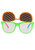 Flip Up Neon Glasses- front view, flipped up