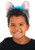 Alice in Wonderland- Deluxe Cheshire Cat Ears & Tail Kit- worn by child model close up