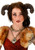 Brown Dragon Horns- worn by female model