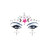 Face Crystals Luna Pink/Clear