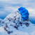 waterbear plushie fun photo- on top of a mountain