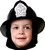 FIRE FIGHTER HELMET CHILD BLK