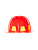 Unisex Fireman's Hat- back view