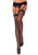 Gwen Fishnet Thigh High Stockings- black