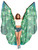 PEACOCK FEATHER HALTER WING CA