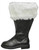 SANTA BOOT WIDE CALF FUR CUFF