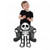 Toddler Skeleton Piggyback Costume